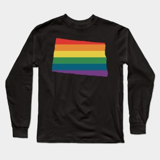 North Dakota State Rainbow Long Sleeve T-Shirt